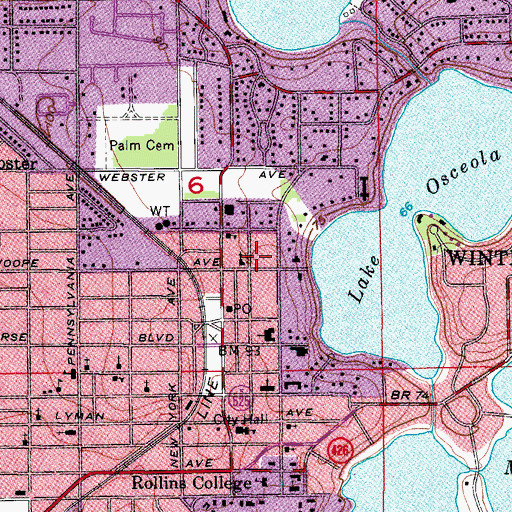 Topographic Map of Patmos Chapel Seventh Day Adventist Church, FL