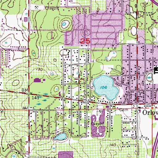 Topographic Map of Little Country Church, FL