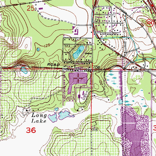 Topographic Map of Lake Beggs, FL