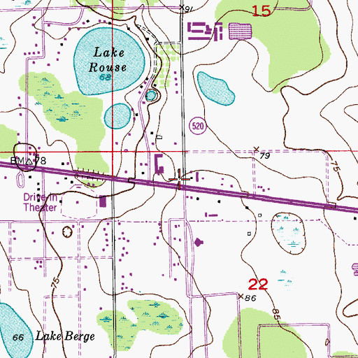 Topographic Map of University Park, FL