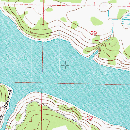 Topographic Map of Lake Manatee, FL