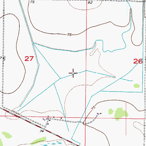 Topographic Map of Coffee Pond, FL