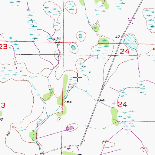 Topographic Map of Cat Hammock, FL