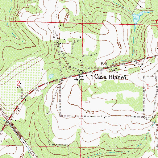 Topographic Map of Casa Blanco Church, FL