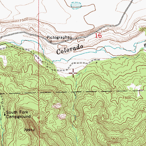 Topographic Map of Hobson Canyon, AZ