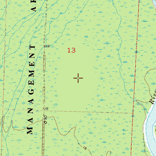 Topographic Map of Hells Half Acre, FL