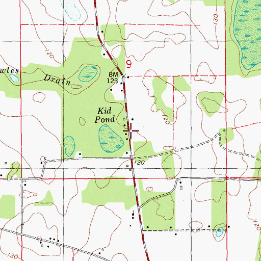 Topographic Map of Ellis, FL