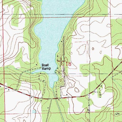 Topographic Map of Ocheesee Gardens, FL