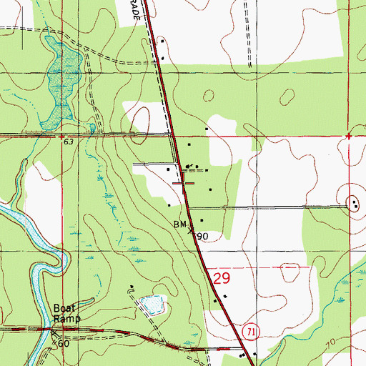 Topographic Map of Union City, FL