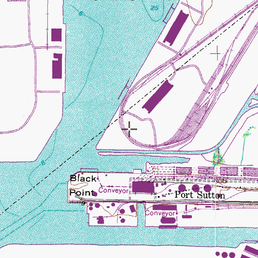 Topographic Map of Lou Railroad Station, FL
