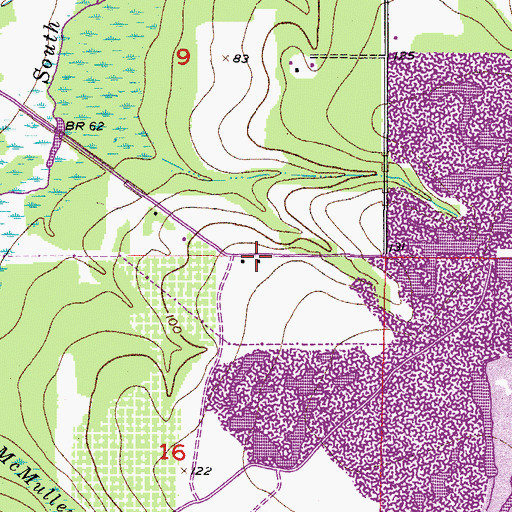 Topographic Map of Lillibridge, FL
