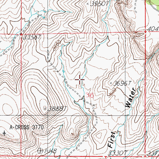 Topographic Map of Hog Canyon, AZ