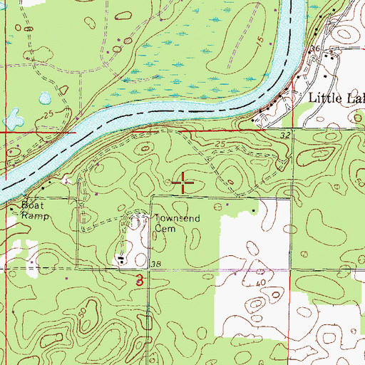 Topographic Map of Suwannee River Research Educational Center, FL