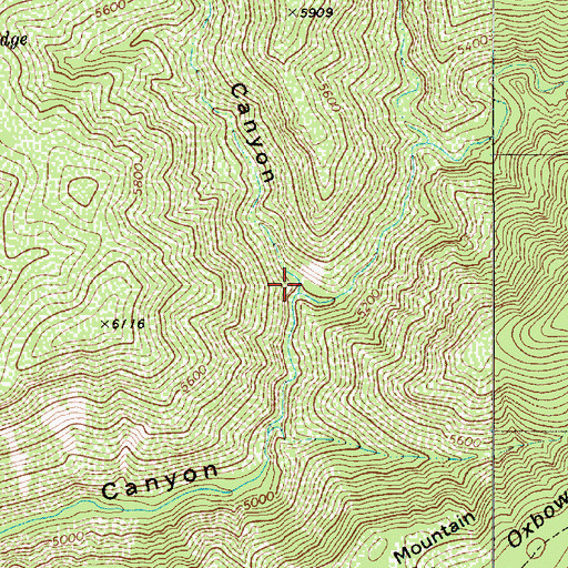 Topographic Map of Hog Canyon, AZ