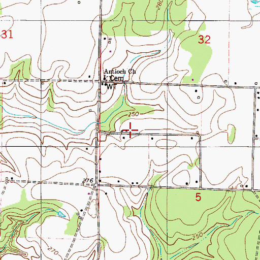 Topographic Map of Nakomis School, FL
