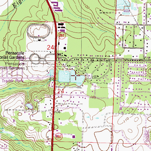 Topographic Map of Lake Fan, FL