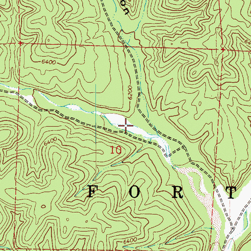 Topographic Map of Hog Spring Canyon, AZ