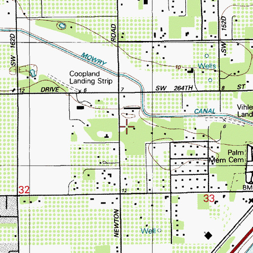 Topographic Map of Orchid Jungle, FL