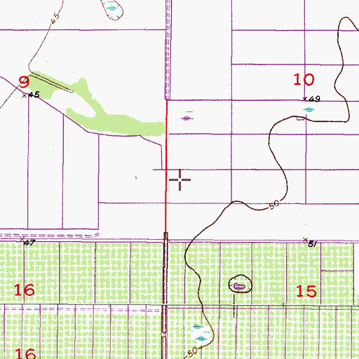 Topographic Map of Sparkman, FL