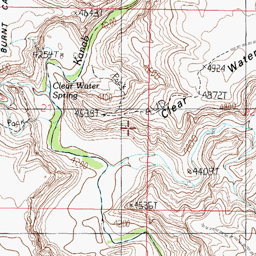Topographic Map of Clear Water Point, AZ