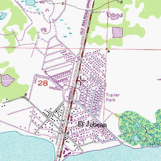 Topographic Map of Frizzell Tower, FL