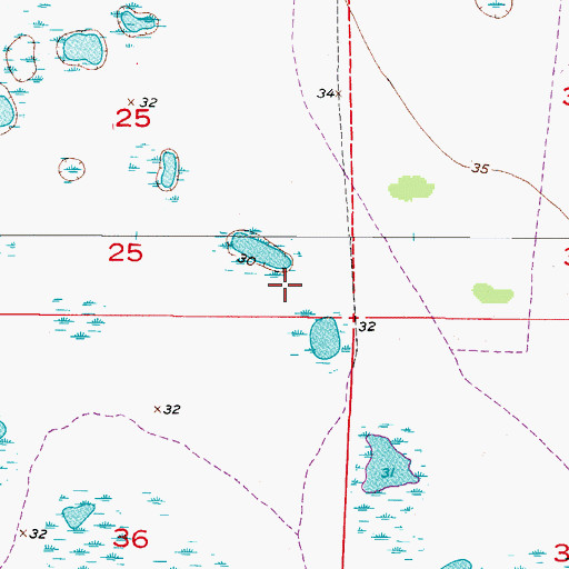 Topographic Map of Cecil M Webb State Wildlife Management Area, FL