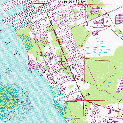 Topographic Map of Shaefer, FL