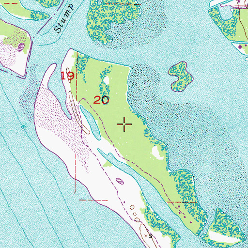 Topographic Map of Thorton Key, FL