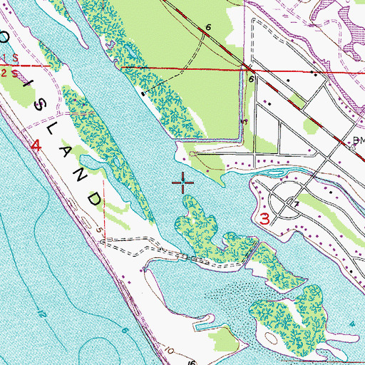 Topographic Map of Kettle Harbor, FL