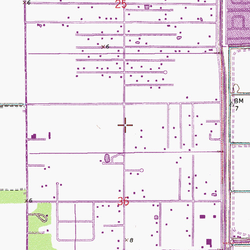 Topographic Map of Plantation Acres, FL