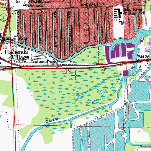 Topographic Map of Pan-American State Park, FL