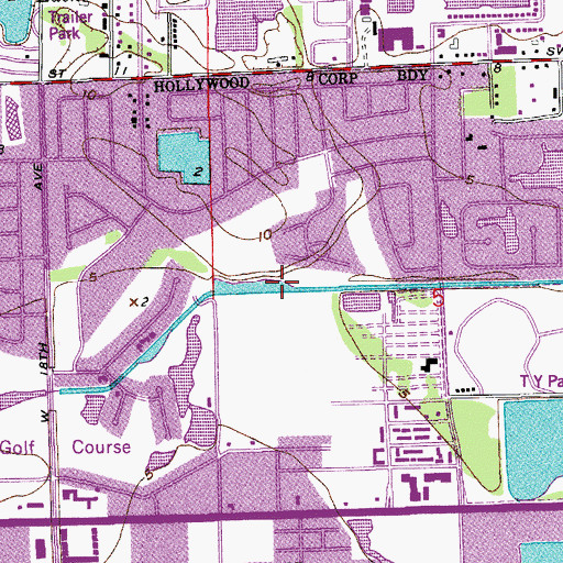 Topographic Map of C-10 Spur, FL