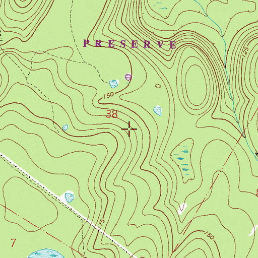 Topographic Map of San Felasco Hammock Preserve State Park, FL