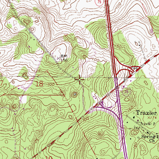 Topographic Map of Old Bellamy Camp Park, FL