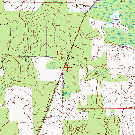 Topographic Map of Apostolic Church, FL
