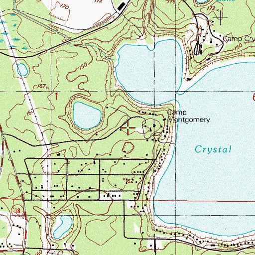 Topographic Map of Montgomery Presbyterian Camp, FL