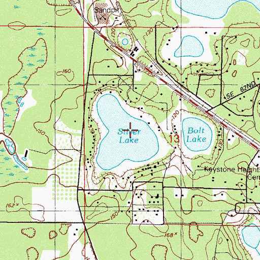 Topographic Map of Silver Lake, FL
