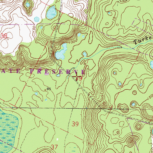 Topographic Map of J S Sanchez and Others Grant, FL