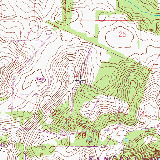 Topographic Map of Francis R Sanchez Grant, FL