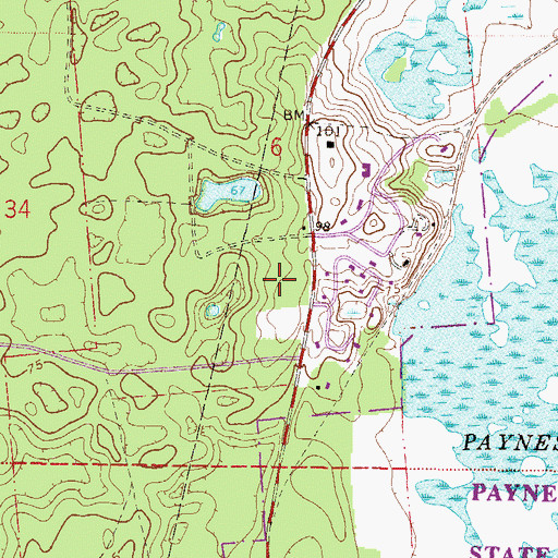 Topographic Map of D L Clinch Grant, FL