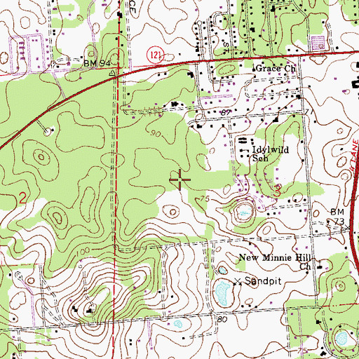 Topographic Map of D L Clinch Grant, FL