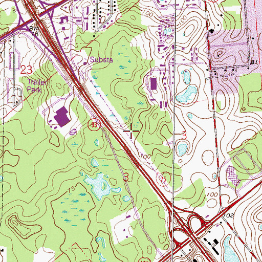 Topographic Map of George I F Clark Grant, FL
