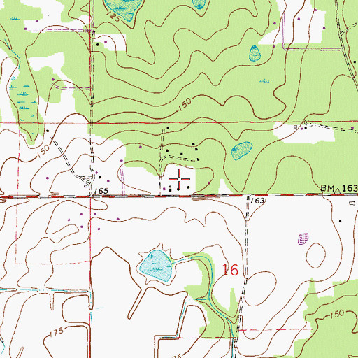 Topographic Map of Jerusalem Church of God by Faith, FL