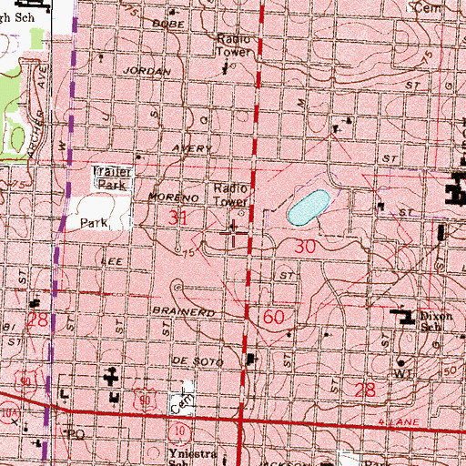 Topographic Map of Greek Orthodox Church of the Annunciation, FL