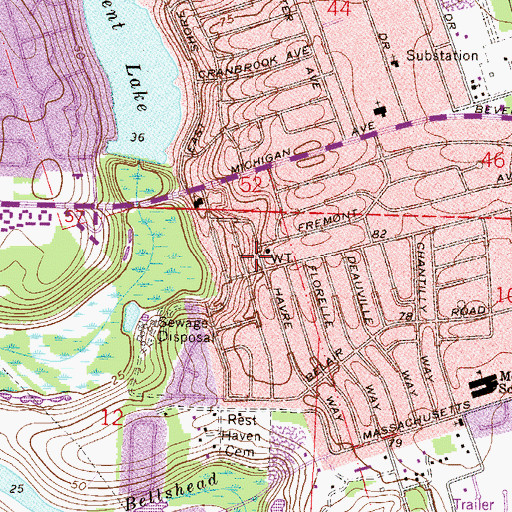 Topographic Map of Trinity Baptist Church, FL