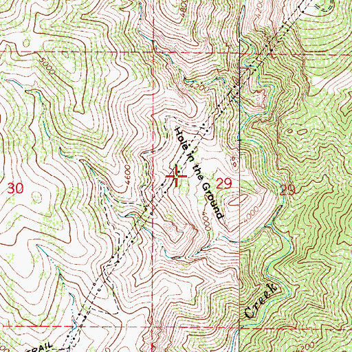 Topographic Map of Hole in the Ground, AZ