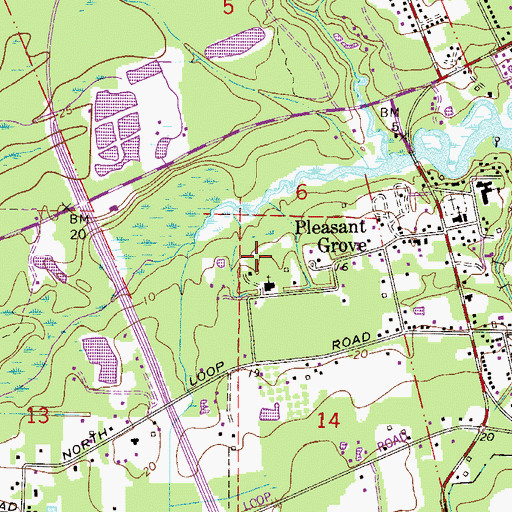 Topographic Map of House Memorial African Methodist Episcopal Zion Church, FL