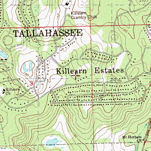 Topographic Map of Tallahassee Christian Assembly, FL