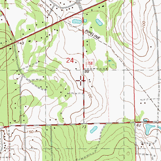 Topographic Map of Morningside Baptist Chapel, FL