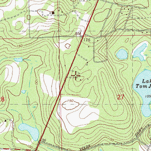 Topographic Map of Seventh Day Adventist Church, FL